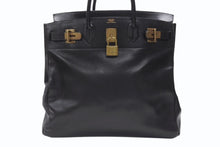 Load image into Gallery viewer, HERMES エルメス ハンドバッグ バーキン オータクロア45 アルデンヌ ブラック ブロンズ金具 ○S刻印 美品 中古 4b006713
