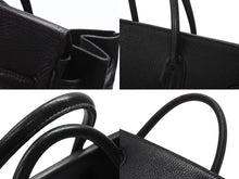 Load image into Gallery viewer, HERMES エルメス ハンドバッグ バーキン オータクロア45 アルデンヌ ブラック ブロンズ金具 ○S刻印 美品 中古 4b006713