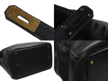 Load image into Gallery viewer, HERMES エルメス ハンドバッグ バーキン オータクロア45 アルデンヌ ブラック ブロンズ金具 ○S刻印 美品 中古 4b006713