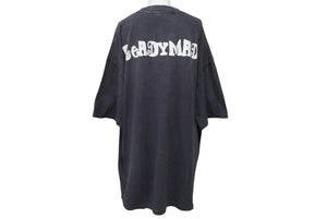 READY MADE レディメイド PEACE ピース 両面プリント ダメージ加工 半袖Tシャツ RE-CO-BK-00-00-280 ブラック サイズXXL 美品 中古 4b006720