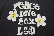 Load image into Gallery viewer, READY MADE レディメイド PEACE ピース 両面プリント ダメージ加工 半袖Tシャツ RE-CO-BK-00-00-280 ブラック サイズXXL 美品 中古 4b006720