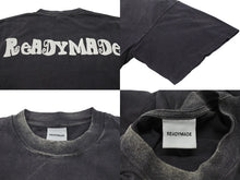Load image into Gallery viewer, READY MADE レディメイド PEACE ピース 両面プリント ダメージ加工 半袖Tシャツ RE-CO-BK-00-00-280 ブラック サイズXXL 美品 中古 4b006720