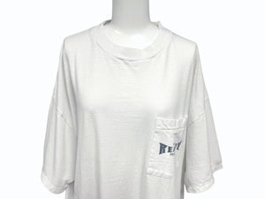 READY MADE レディメイド 24SS 半袖 ポケットTシャツ ロゴプリント RE-CO-WH-00-00-277 ホワイト サイズXL 美品 中古 4b006722