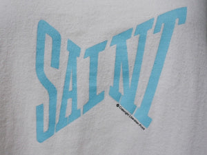 SAINT MICHAEL セントマイケル半袖Ｔシャツ 24SS RIBON SAINT SM-YS8-0000-012 ホワイト コットン サイズXL 美品 中古 4b006724 