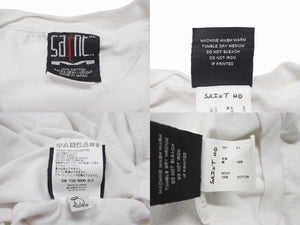 SAINT MICHAEL セントマイケル半袖Ｔシャツ 24SS RIBON SAINT SM-YS8-0000-012 ホワイト コットン サイズXL 美品 中古 4b006724 