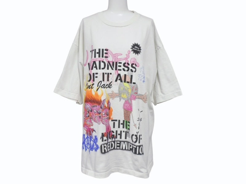 UTOPIA × Saint Michael TEE L.　sサイズ UTOPIA x Saint Michael 1B Black Unisex tee Shirt - Travis