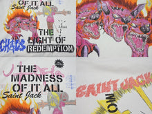 画像をギャラリービューアに読み込む, 極美品 SAINT MICHAEL セントマイケル 23SS 半袖Ｔシャツ Travis Scott Utopia コットン ホワイト マルチカラー サイズXL 中古 4b006725 