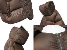 Load image into Gallery viewer, 極美品 RICK OWENS リックオウエンス Funnel Neck Padded Jacket ファンネルネック ダウンジャケット YZERR着用 ブラウン サイズ48 中古 4b005879