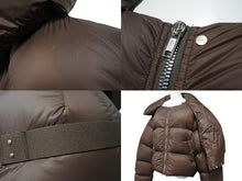 Load image into Gallery viewer, 極美品 RICK OWENS リックオウエンス Funnel Neck Padded Jacket ファンネルネック ダウンジャケット YZERR着用 ブラウン サイズ48 中古 4b005879