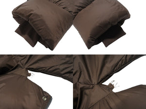 極美品 RICK OWENS リックオウエンス Funnel Neck Padded Jacket ファンネルネック ダウンジャケット YZERR着用 ブラウン サイズ48 中古 4b005879