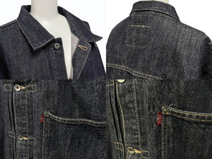 極美品 Levi's リーバイス デニム ジャケット ユーロリーバイス 大戦モデル 1st 70501 04 インディゴネイビー サイズXL 中古 4b006730