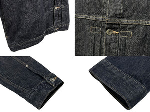 極美品 Levi's リーバイス デニム ジャケット ユーロリーバイス 大戦モデル 1st 70501 04 インディゴネイビー サイズXL 中古 4b006730