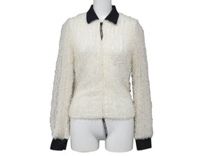 GIORGIO ARMANI ジョルジオアルマーニ ブルゾン ナイロン ポリエステル セルロース 38 白 ホワイト 美品 中古 4b006732