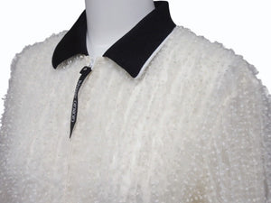 GIORGIO ARMANI ジョルジオアルマーニ ブルゾン ナイロン ポリエステル セルロース 38 白 ホワイト 美品 中古 4b006732