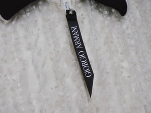 GIORGIO ARMANI ジョルジオアルマーニ ブルゾン ナイロン ポリエステル セルロース 38 白 ホワイト 美品 中古 4b006732