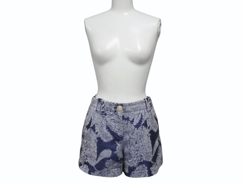 極美品 GIORGIO ARMANI ジョルジオアルマーニ ショートパンツ bermudas バミューダ 3SHPB01U T040G ネイビー サイズ36 中古 4b006734