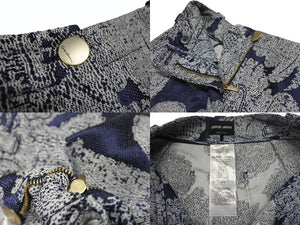 極美品 GIORGIO ARMANI ジョルジオアルマーニ ショートパンツ bermudas バミューダ 3SHPB01U T040G ネイビー サイズ36 中古 4b006734