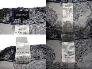 極美品 GIORGIO ARMANI ジョルジオアルマーニ ショートパンツ bermudas バミューダ 3SHPB01U T040G ネイビー サイズ36 中古 4b006734