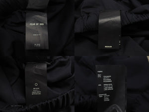極美品 FEAR OF GOD ESSENTIALS フィアオブゴッド エッセンシャルズ ハーフパンツ ショーツ ナイロン ブラック サイズM 中古 4b006735