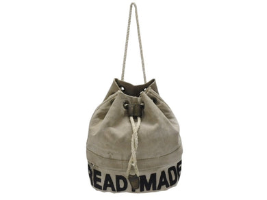 READYMADE レディメイド ROPE SACK ロープサック 巾着バッグ コットン カーキ ブラック アイボリー 良品 中古 4b006737