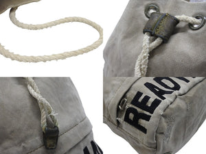 READYMADE レディメイド ROPE SACK ロープサック 巾着バッグ コットン カーキ ブラック アイボリー 良品 中古 4b006737