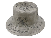 Load image into Gallery viewer, 極美品 READYMADE×Dr. WOO レディメイド ドクターウー BUCKET HAT TATOO バケットハット 23AW REDW-CO-WH-00-00-03 グレー 中古 4b006738cfzs
