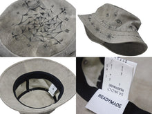 Load image into Gallery viewer, 極美品 READYMADE×Dr. WOO レディメイド ドクターウー BUCKET HAT TATOO バケットハット 23AW REDW-CO-WH-00-00-03 グレー 中古 4b006738cfzs