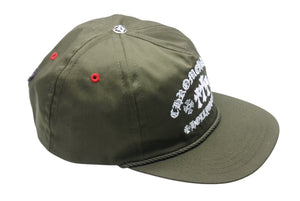 新品未使用 CHROME HEARTS クロムハーツ GAS STATION KING TACO 3 セメタリ―クロス トラッカーキャップ カーキ 中古 4b004740
