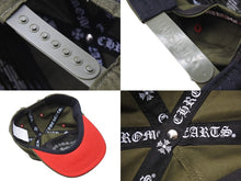 Load image into Gallery viewer, 新品未使用 CHROME HEARTS クロムハーツ GAS STATION KING TACO 3 セメタリ―クロス トラッカーキャップ カーキ 中古 4b004740