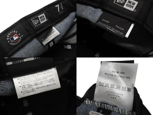 NEW ERA ニューエラ LA ロサンゼルスドジャース キャップ 帽子 デニム ポリエステル ブルー サイズ7 3/8 (58.7cm) 美品 中古 4b006740