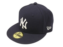 Load image into Gallery viewer, 極美品 NEWERA ニューエラ ニューヨークヤンキース GORE-TEX ゴアテックス キャップ 帽子 ネイビー サイズ3 3/8(58.7cm) 中古 4b006742