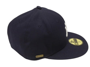 極美品 NEWERA ニューエラ ニューヨークヤンキース GORE-TEX ゴアテックス キャップ 帽子 ネイビー サイズ3 3/8(58.7cm) 中古 4b006742