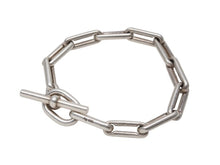 Load image into Gallery viewer, HERMES Salambo エルメス ブレスレット サランボ 11コマ シルバー SV925 49.4g 美品 中古 4b006744