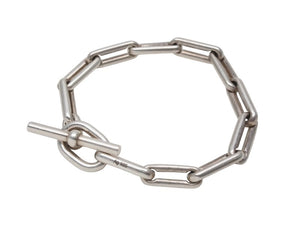 HERMES Salambo エルメス ブレスレット サランボ 11コマ シルバー SV925 49.4g 美品 中古 4b006744