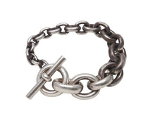 Load image into Gallery viewer, HERMES Crescendo エルメス ブレスレット クレッシェンド ドイツ製 24コマ シルバー SV925 100,1g 美品 中古 4b006745