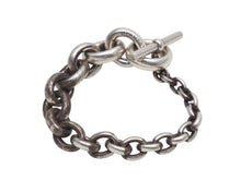 Load image into Gallery viewer, HERMES Crescendo エルメス ブレスレット クレッシェンド ドイツ製 24コマ シルバー SV925 100,1g 美品 中古 4b006745