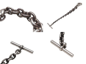 HERMES Crescendo エルメス ブレスレット クレッシェンド ドイツ製 24コマ シルバー SV925 100,1g 美品 中古 4b006745