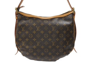 極美品 LOUIS VUITTON ルイヴィトン トゥラムGM ショルダーバッグ M40075 モノグラム ブラウン ゴールド金具 中古 4b006753