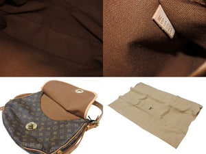 極美品 LOUIS VUITTON ルイヴィトン トゥラムGM ショルダーバッグ M40075 モノグラム ブラウン ゴールド金具 中古 4b006753