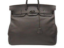 Load image into Gallery viewer, 極美品 HERMES エルメス ハンドバッグ オータクロア50 グレー系 トリヨンクレマンス シルバー金具 □O刻印 中古 4b006755