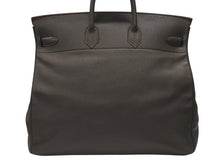 Load image into Gallery viewer, 極美品 HERMES エルメス ハンドバッグ オータクロア50 グレー系 トリヨンクレマンス シルバー金具 □O刻印 中古 4b006755