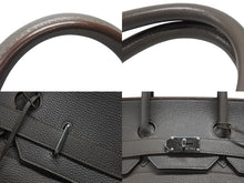 Load image into Gallery viewer, 極美品 HERMES エルメス ハンドバッグ オータクロア50 グレー系 トリヨンクレマンス シルバー金具 □O刻印 中古 4b006755