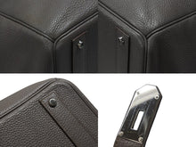 Load image into Gallery viewer, 極美品 HERMES エルメス ハンドバッグ オータクロア50 グレー系 トリヨンクレマンス シルバー金具 □O刻印 中古 4b006755