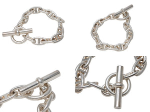 極美品 エルメス エルメス シェーヌダンクルGM ブレスレット 13コマ 新品 シルバー925 66.0g ジュエリー アクセサリー 中古 4b006759 