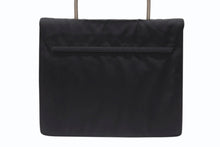 Load image into Gallery viewer, PRADA プラダ ハンドバッグ トライアングルロゴ B7003 メタルハンドル テスート ブラック 美品 中古 4b006760