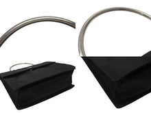 Load image into Gallery viewer, PRADA プラダ ハンドバッグ トライアングルロゴ B7003 メタルハンドル テスート ブラック 美品 中古 4b006760