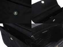 Load image into Gallery viewer, PRADA プラダ ハンドバッグ トライアングルロゴ B7003 メタルハンドル テスート ブラック 美品 中古 4b006760