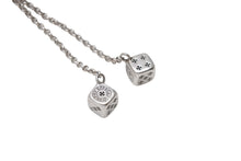 Load image into Gallery viewer, 新品未使用 CHROME HEARTS クロムハーツ DICE DBL ダブルダイス ピアス 重量約10.0g 2017/.925刻印 シルバ−925 片耳用 中古 4b006761