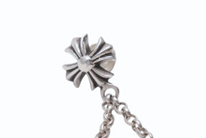 新品未使用 CHROME HEARTS クロムハーツ DICE DBL ダブルダイス ピアス 重量約10.0g 2017/.925刻印 シルバ−925 片耳用 中古 4b006761