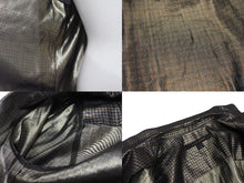 Load image into Gallery viewer, MARC JACOBS マークジェイコブス 13FW メタリックチェックパジャマシャツ W21316630 千鳥格子 シルク サイズ4 美品 中古 4b006764